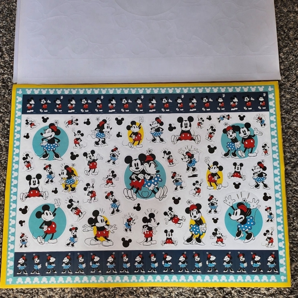 RARE Mickey Mouse 90 Years Of Magic Giant Sticker Activity Pad 1000 Stickers - Picture 5 of 11